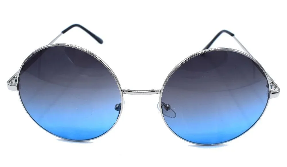 Enigma runda solglasögon - Silver/blue - Bild 1