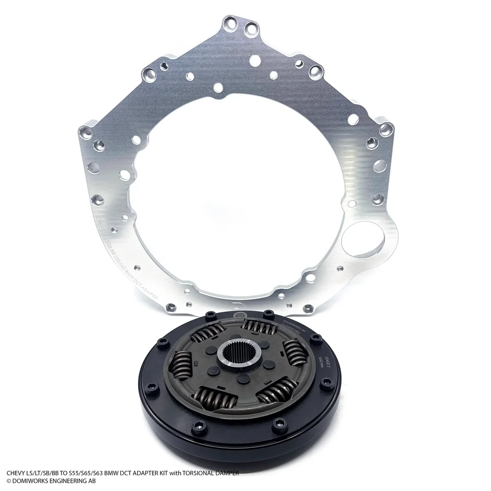 Chevy LS/LT/SB/BB till S55/S65/S63 DCT-adaptersats med vriddämpare Chevy LS/LT/SB/BB till S55/S65/S63 DCT-adaptersats med vriddämpare