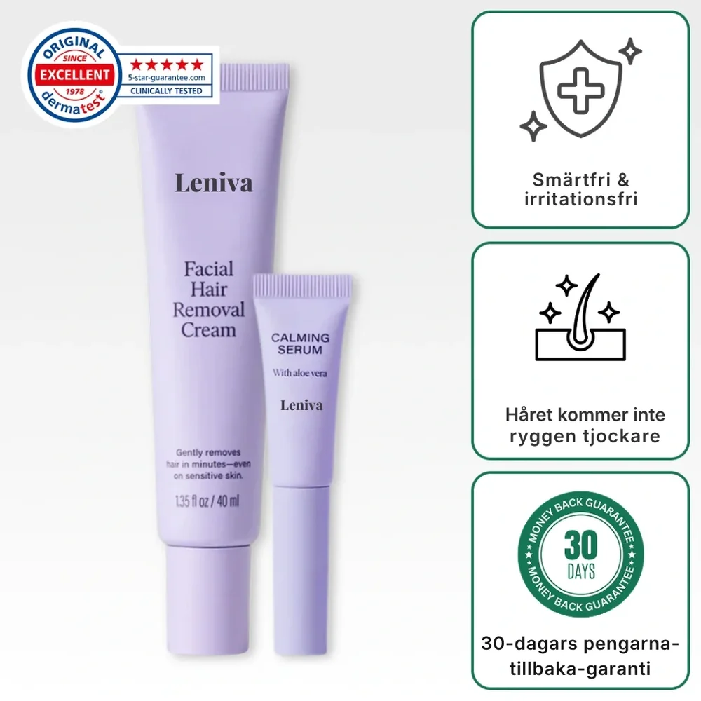 Leniva® | Hårborttagningskräm för ansiktet och lugnande serum - Bild 1