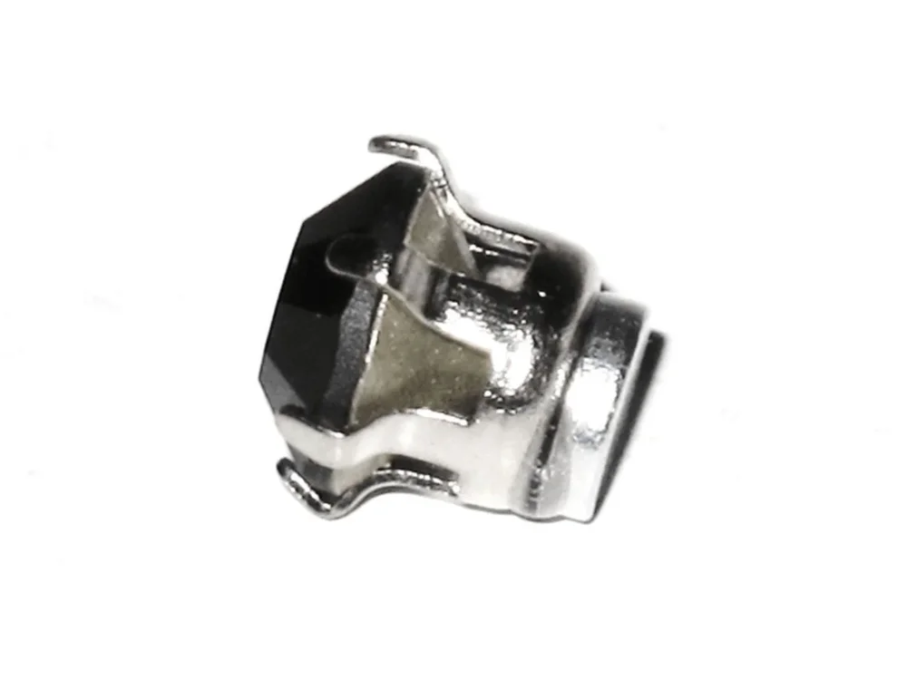Magnet Örhängen - Svart kristall 8 mm - Bild 1