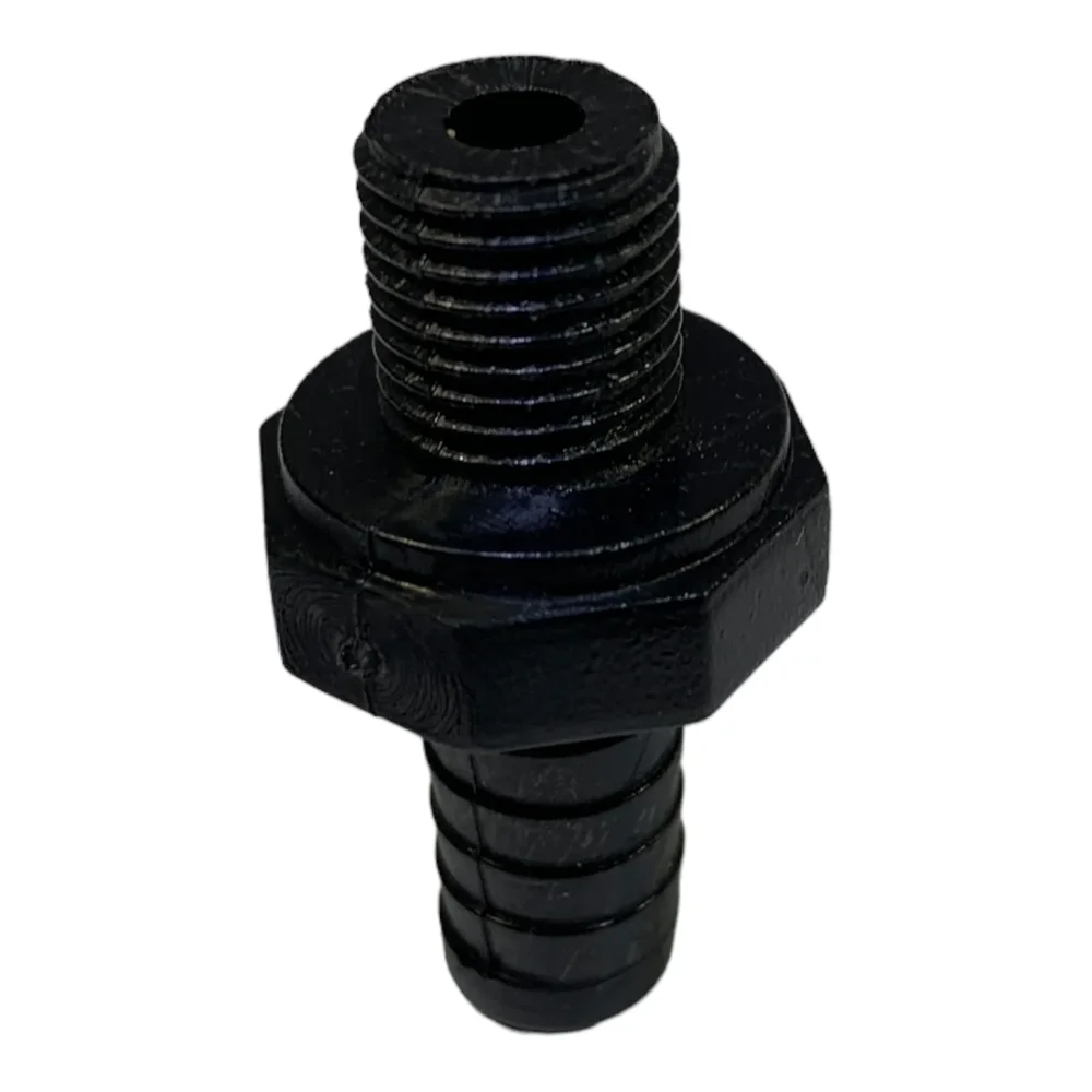 PVC Nippel 1/4" NPSM gänga - 3/8" slang rillad CS - Bild 3