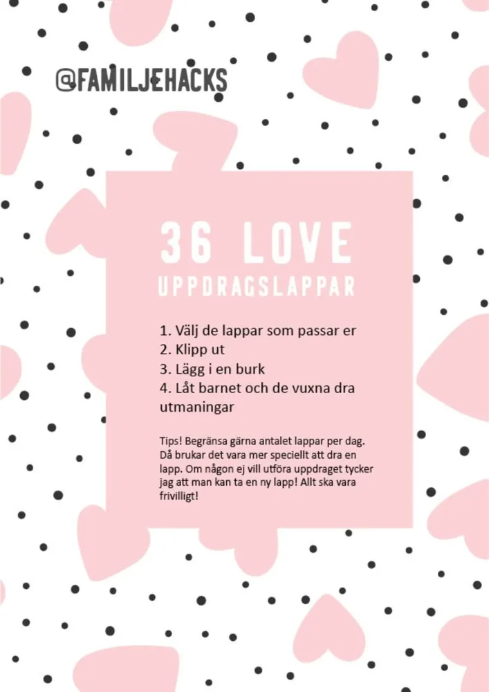 Hitta på-lappar: Kärlek Hitta på-lappar: Kärlek