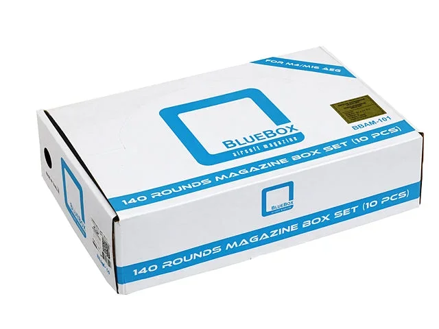 [BLUEBOX] 10x mid-cap magasin 140 skud til M4/M16-serien – sort - Bild 2