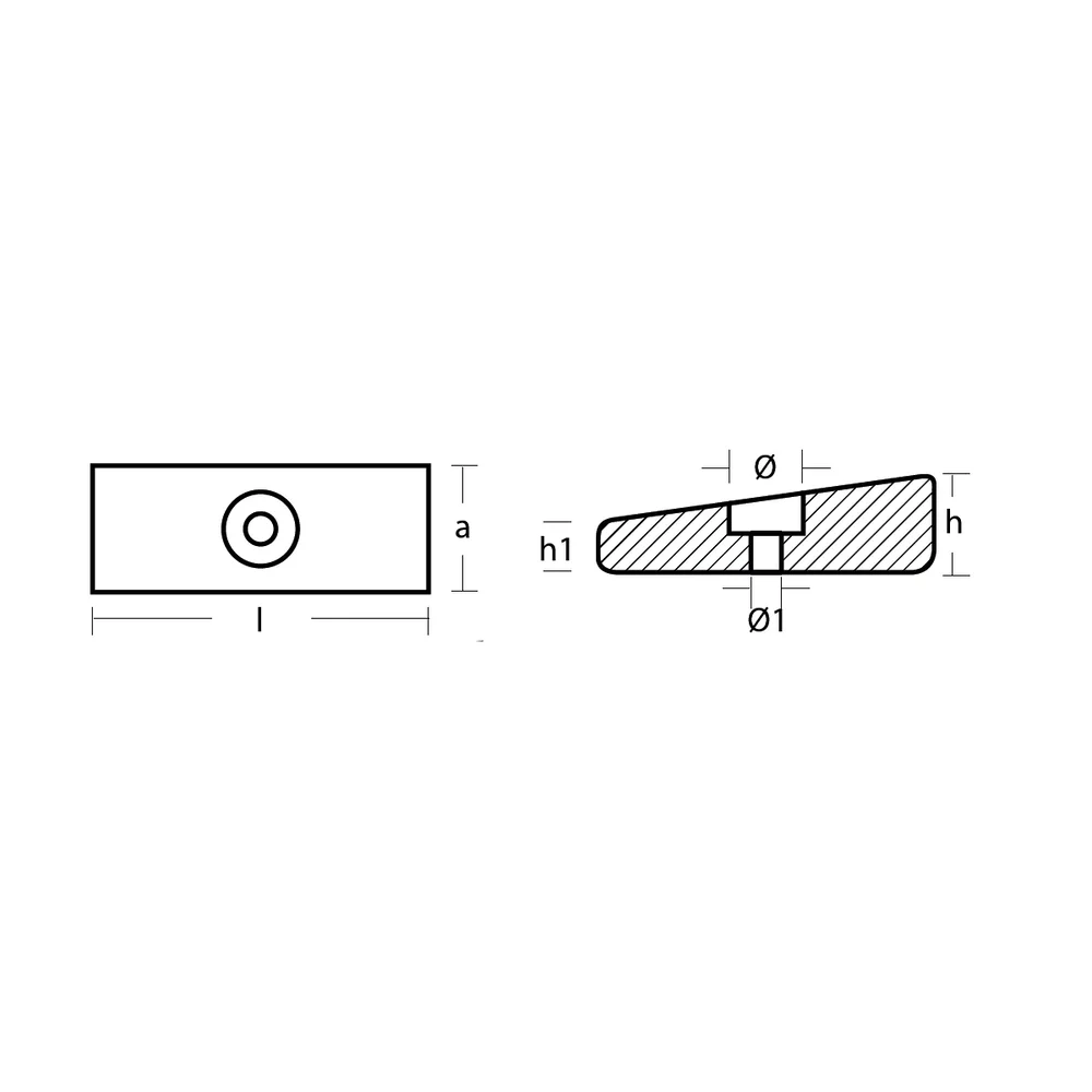 Zinkanod Mercury/Mercruiser, motoranod, M826134, 0.239KG/0,53LB, R800825 - Bild 3