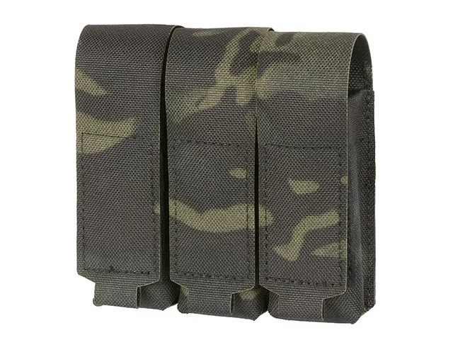 Triple pistolmagasinlomme med klap, laser-cut – Multicam Black - Bild 3