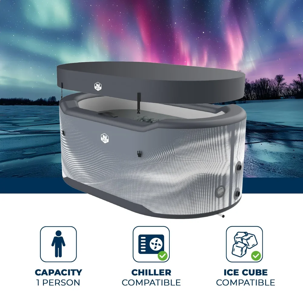 NetSpa Järvi Ice Bath – Drop-Stitch Isbad med Chiller-anslutning (utan Chiller) - Bild 2