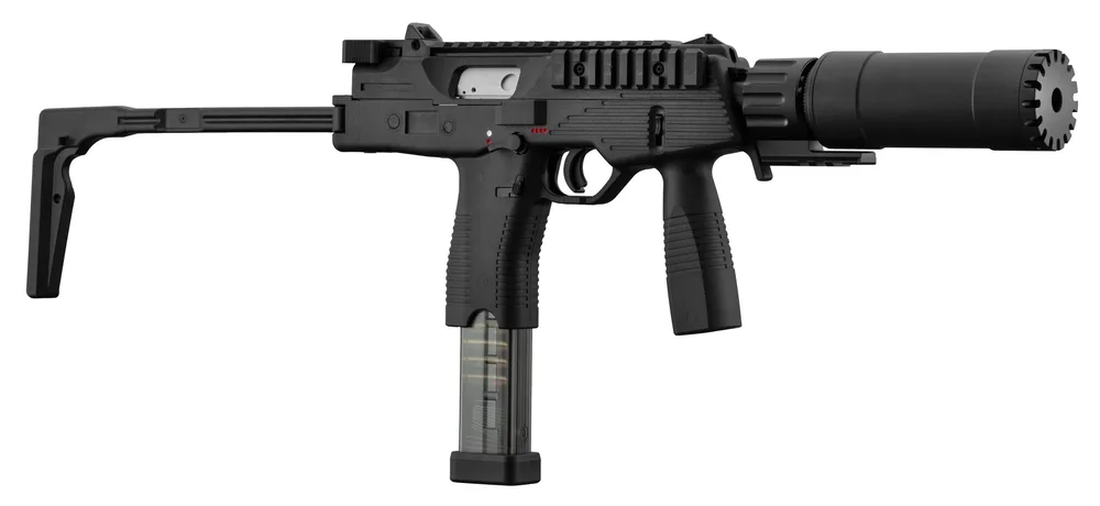Maruyama MP-IX GBB Airsoft SMG med QD lyddæmper - Sort - Bild 1