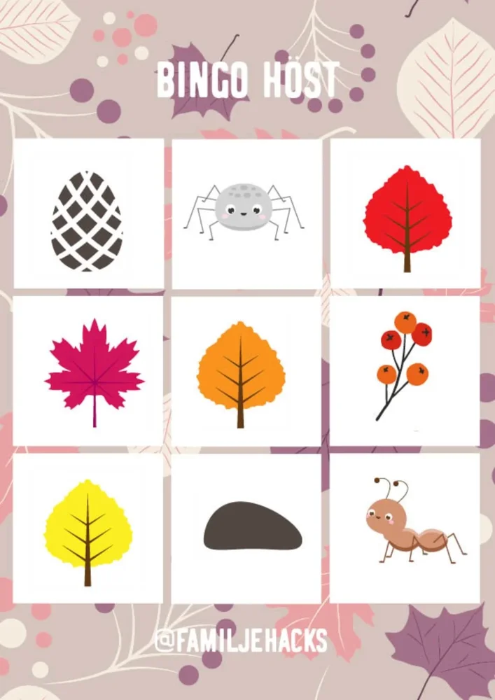 Bingo: Höst Bingo: Höst