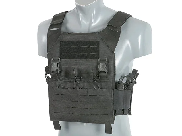 Buckle Up Recon Plate Carrier med AR15/AK-magasinlomme, laser-cut – sort - Bild 2