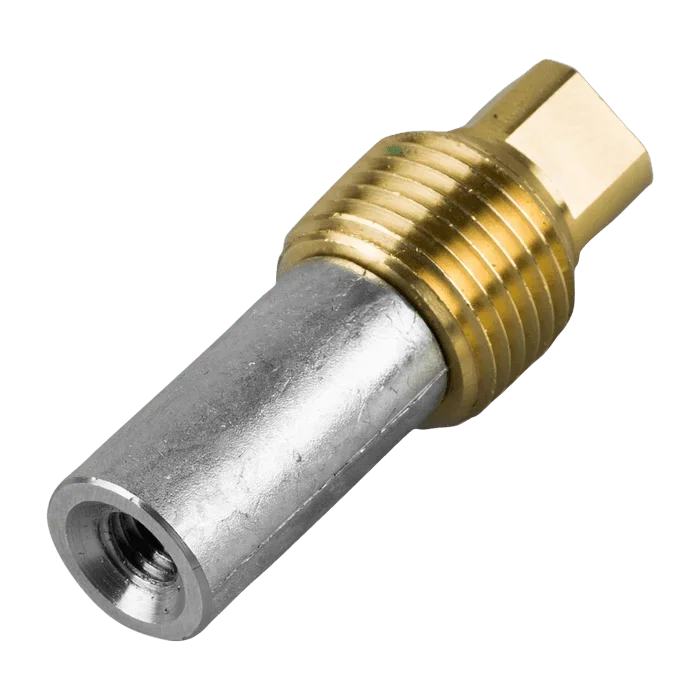 Zinkanod Volvo Penta, typ pencil anode Ø15 L.40 with brass plug th.1/2'' Bspt, VP 838929 - Bild 2