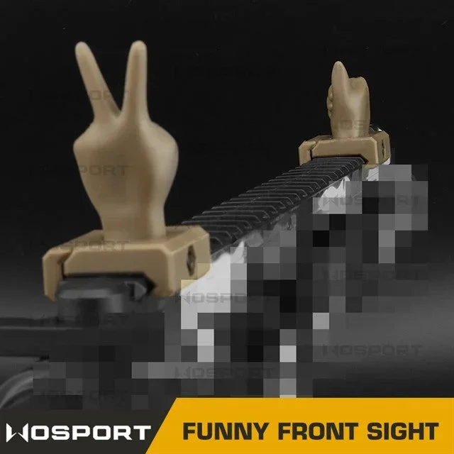 WoSporT WST FUNNY sigtesæt i plast til 20 mm skinne, 4 dele - Bild 2