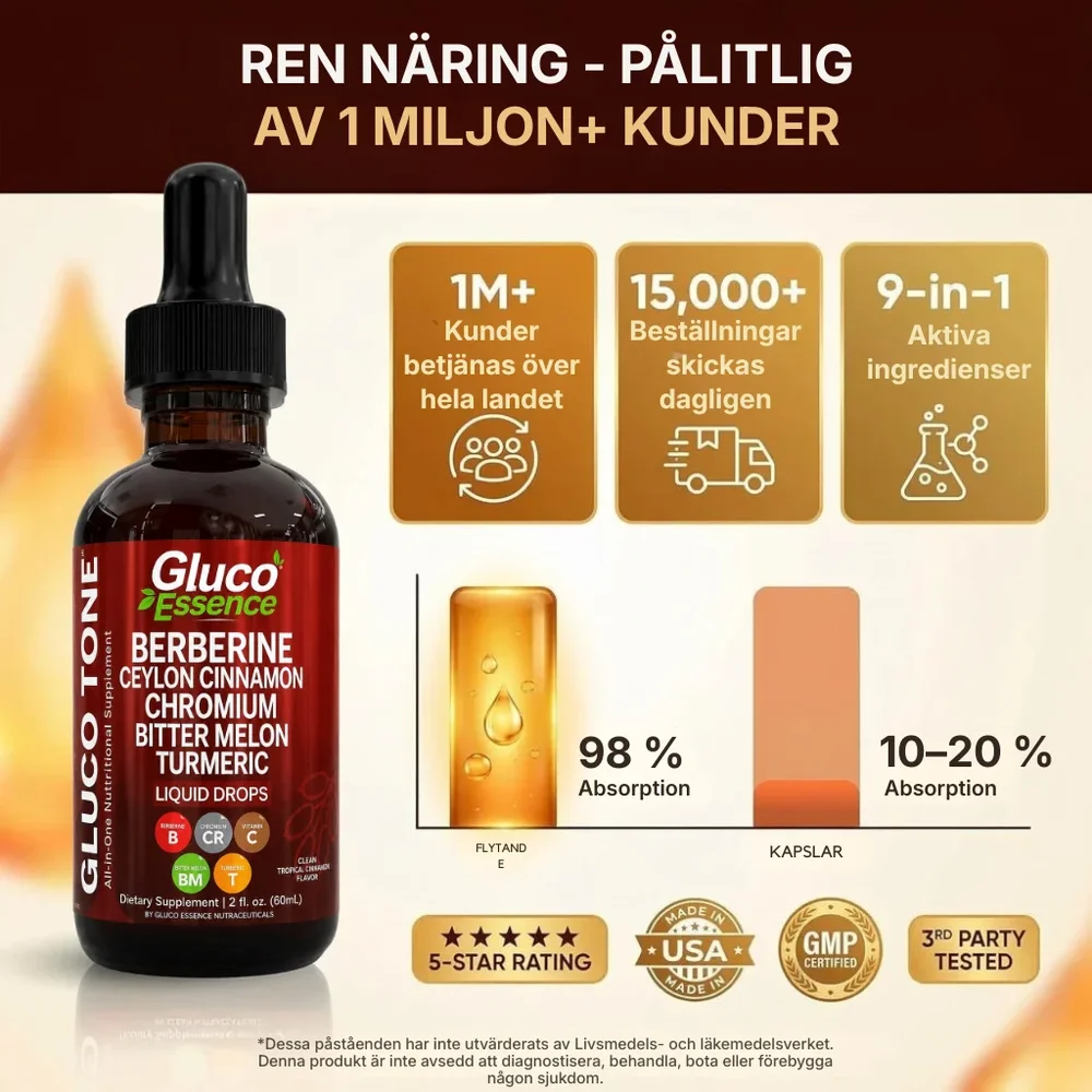 Gluco Essence® | Flytande kosttillskott för blodsocker och ämnesomsättning - Bild 3