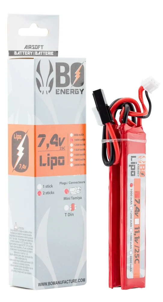 2 sticks 2S 7.4V 1000mAh 25C Lipo battery - Bild 2