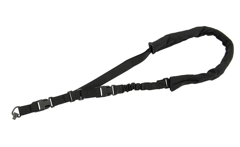 Polstret 1-punkts bungee-sling med QD – sort - Bild 1
