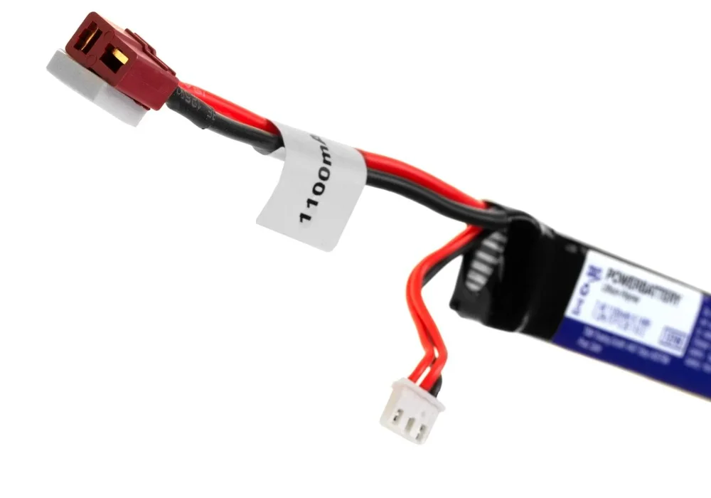 LiPo 7,4V 1100mAh 20C Stock Tube Type T-Plug - Bild 3