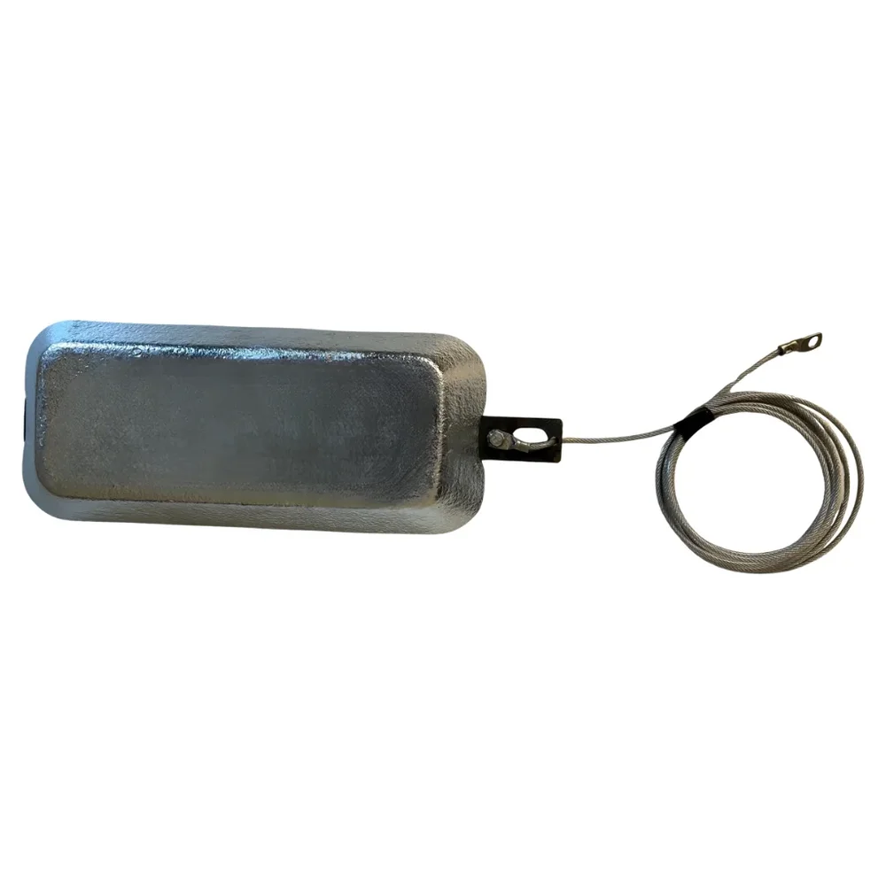 Zinkanod 5,5kg/12,13lb, 3m (3mm) wire, 316L, Rfender5 - Bild 1