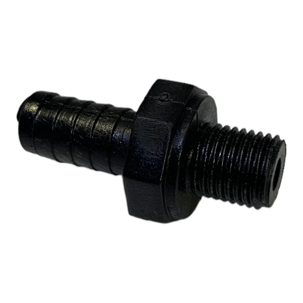 PVC Nippel 1/4″ NPSM gänga – 3/8″ slang rillad CS PVC Nippel 1/4″ NPSM gänga – 3/8″ slang rillad CS