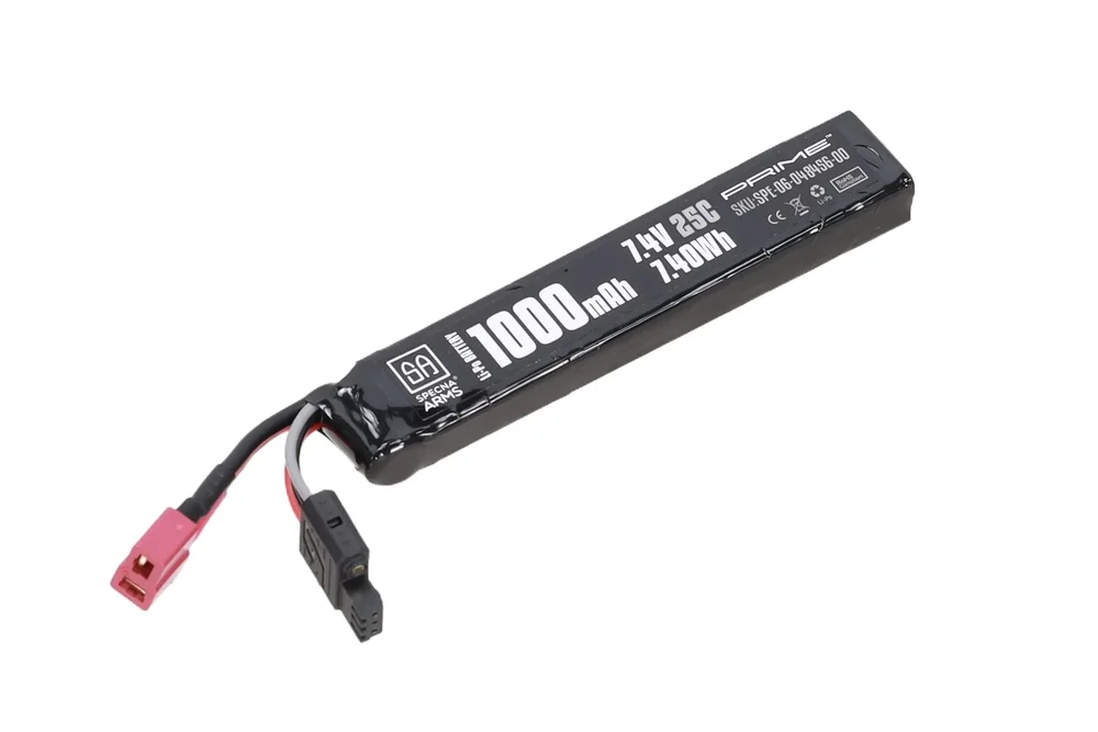 Specna Arms PRIME x Gens Ace 7.4V 1000mAh 25C LiPo battery with T-Deans G-Tech connector
