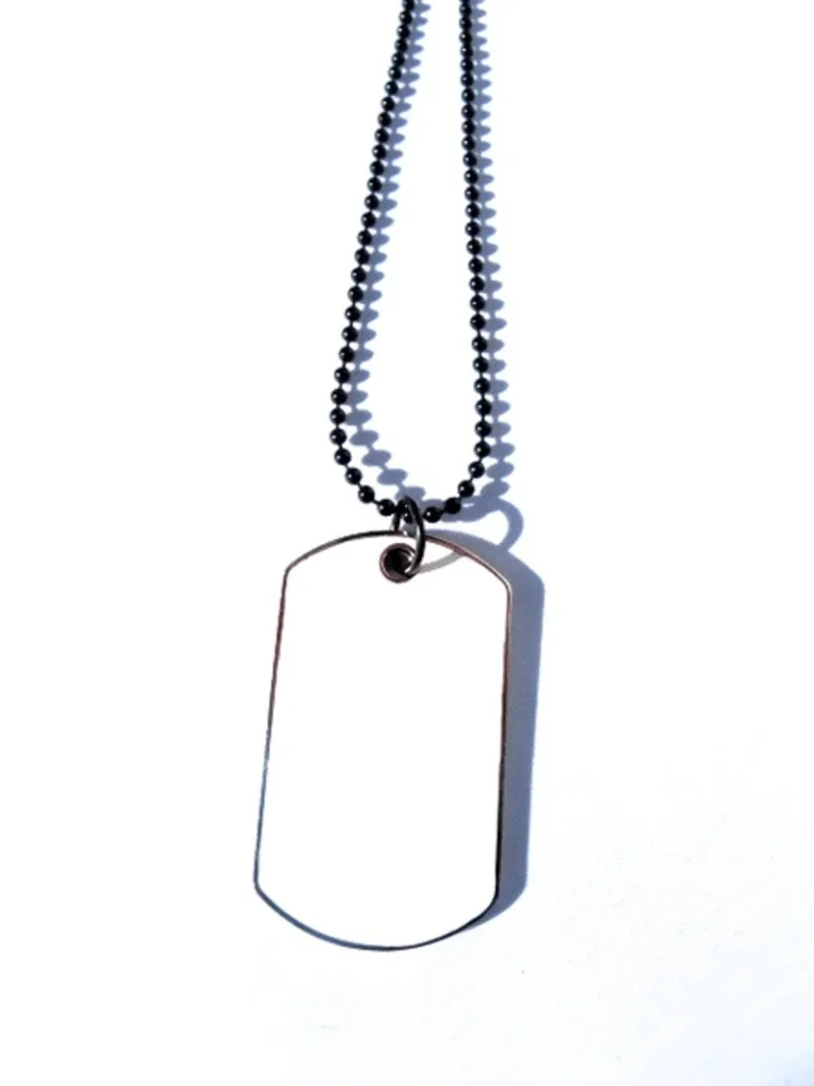 Dog Tag Halsband Vit - Bild 2