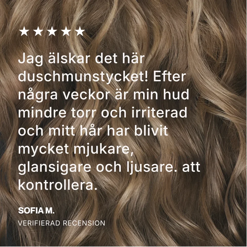 SpaDusch® Duschmunstycke med filter | reducerar kalk, PFAS, tungmetaller och orenheter för friskare hud och hår - Bild 2