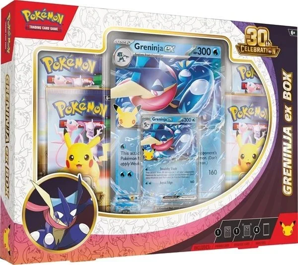 Pokémon TCG: 30th Celebration ex Box  Sylveon ex / Greninja ex Forudbestilling - Bild 1