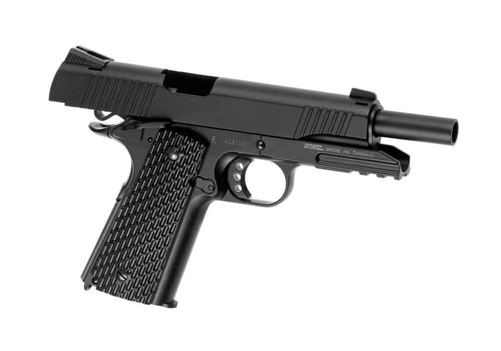 KWC M1911 Tactical CO2 Blowback Pistol - Sort, Full Metal - Bild 2