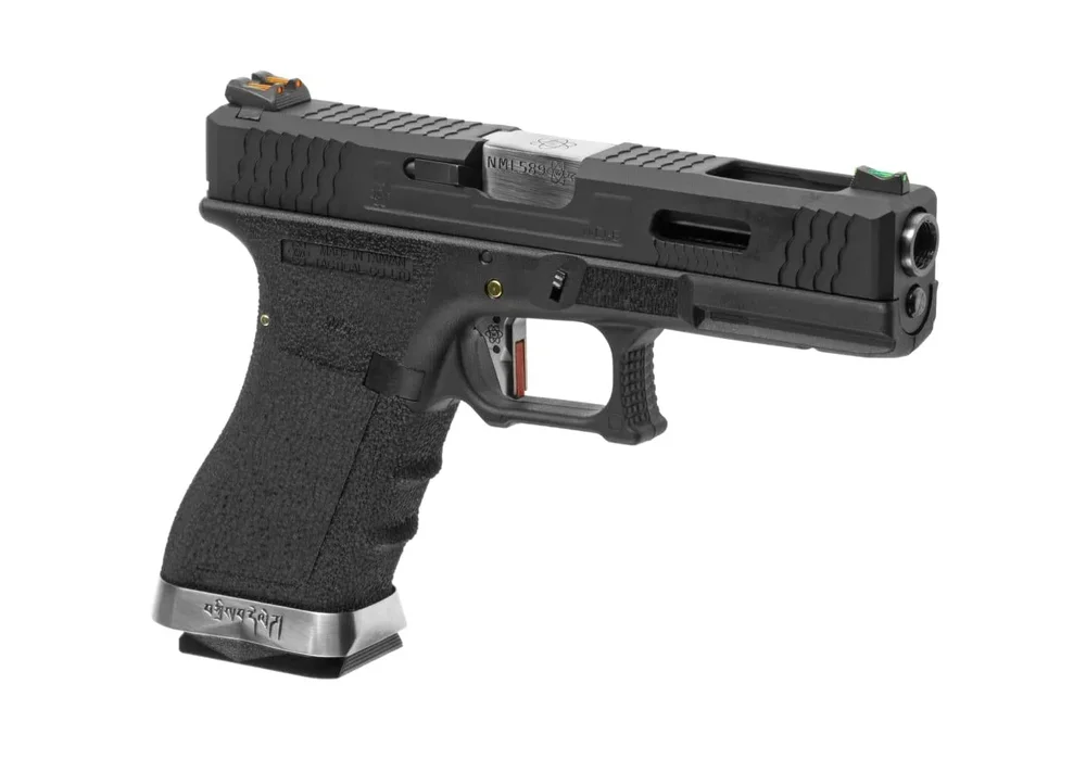 WE G-Force 17 BK Silver Barrel Metal Version GBB - Desert - Bild 2