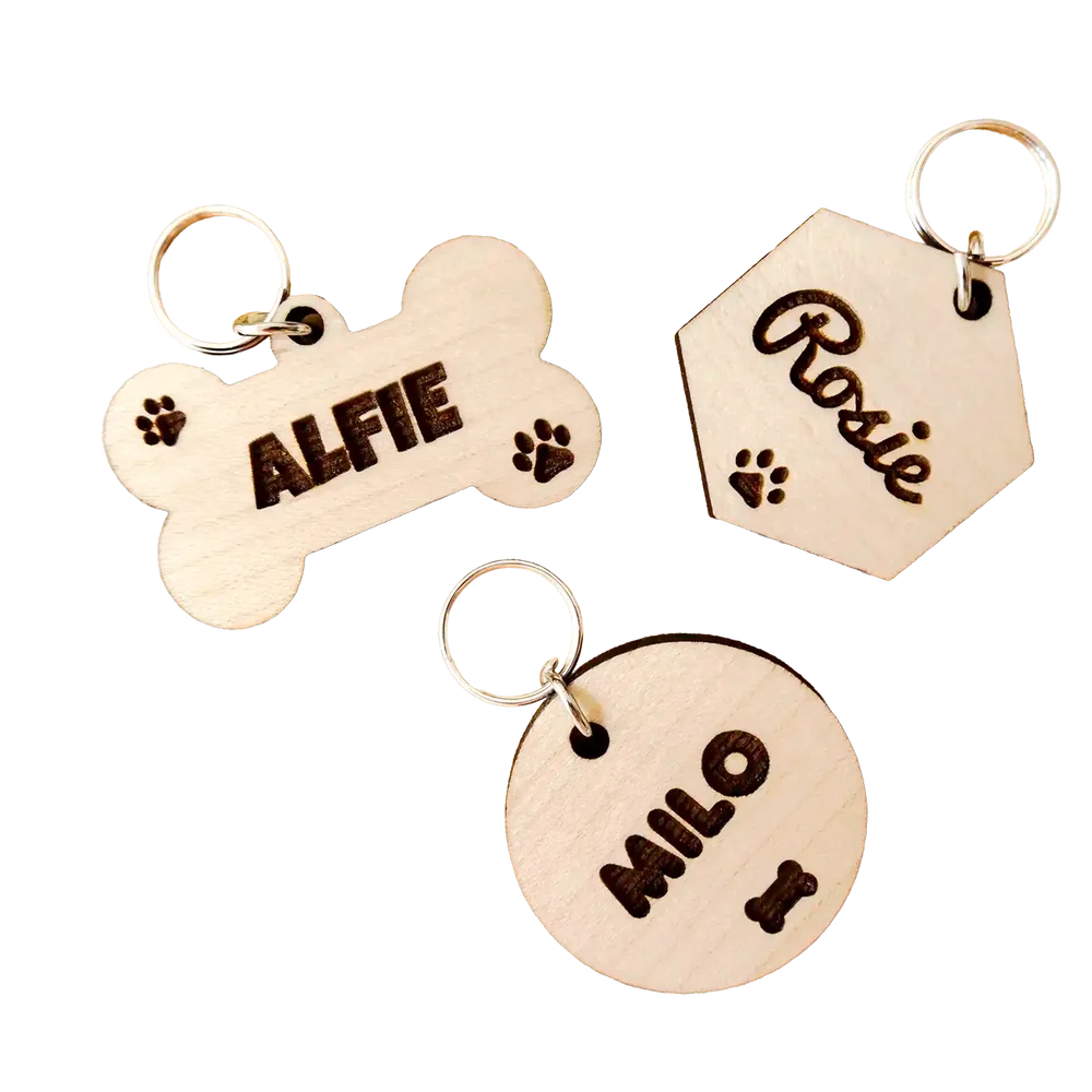 Wooden Pet Tag - Bild 2