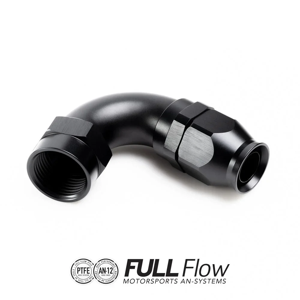 Full flow PTFE hose end fitting 120 degrees AN-12 Full flow PTFE hose end fitting 120 degrees AN-12