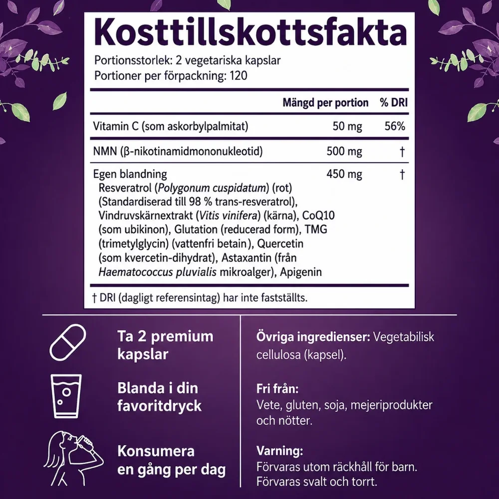 Arvian® NMN Complex | 1000 mg för cellenergi och toppkapacitet - Bild 3