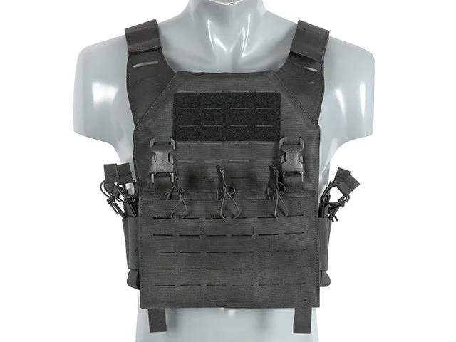Buckle Up Recon Plate Carrier med AR15/AK-magasinlomme, laser-cut – sort - Bild 1