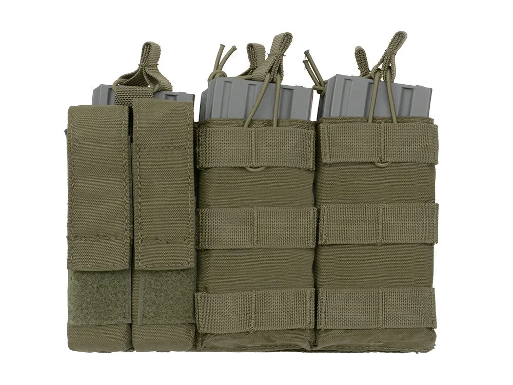 Triple lommepanel til 5.56-magasin/pistol (5+2) Triple lommepanel til 5.56-magasin/pistol (5+2)