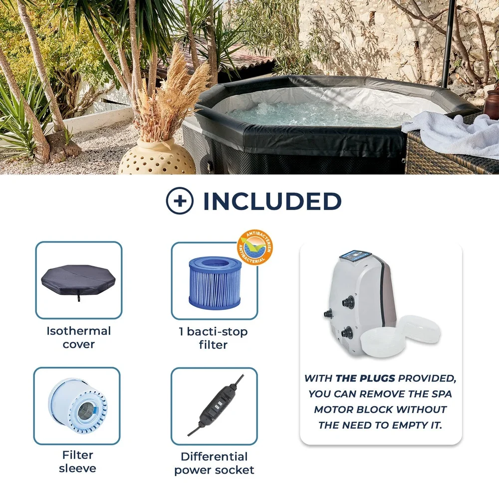 NetSpa Octopus 4–6 Personer Semi-Rigid Spa – 193 cm - Bild 3