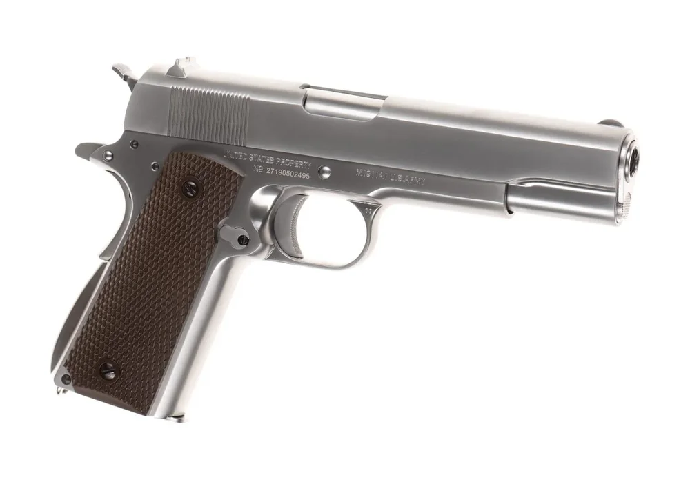 WE Colt M1911 Full Metal GBB – Silver WE Colt M1911 Full Metal GBB – Silver