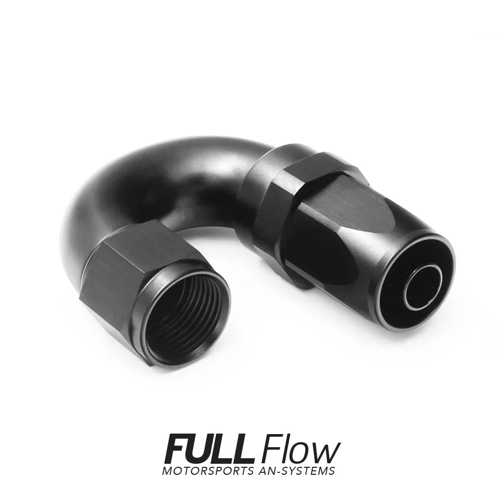Full Flow AN Hose End Fitting 180 Degree AN-10 Full Flow AN Hose End Fitting 180 Degree AN-10