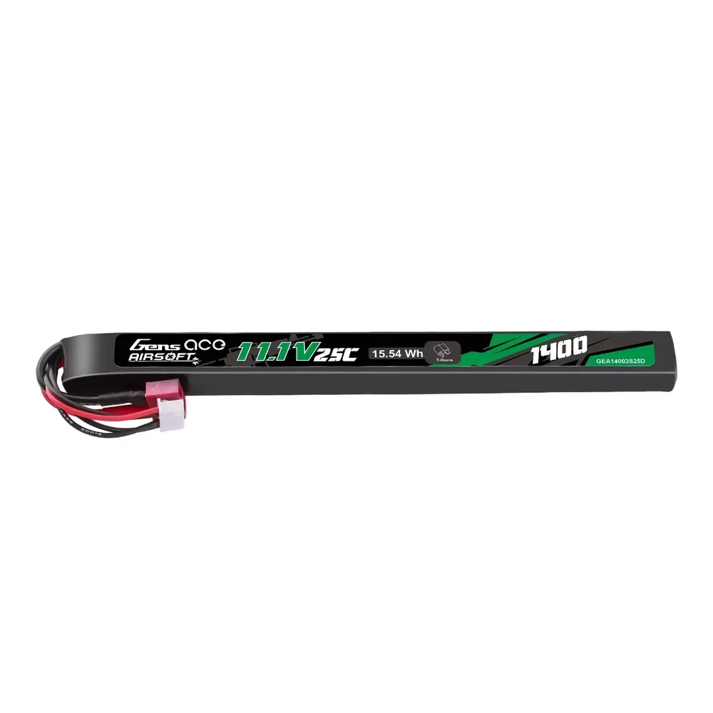Gens ACE Li-Pol Battery 11.1V 1400mAh, 25C, T-Dean Gens ACE Li-Pol Battery 11.1V 1400mAh, 25C, T-Dean