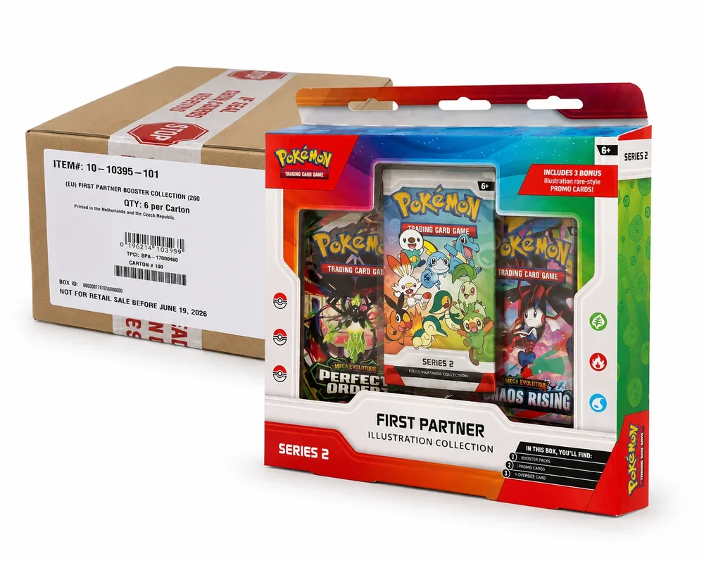 Pokémon First Partner Illustration Collection Series 2 - Forseglet kasse med 6 stk. - Bild 1