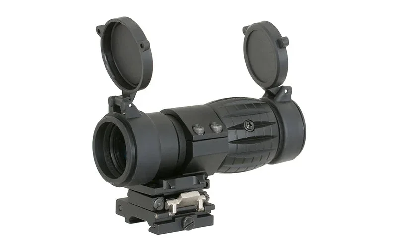 Taktisk 3x magnifier med flip-to-side montage – sort - Bild 1