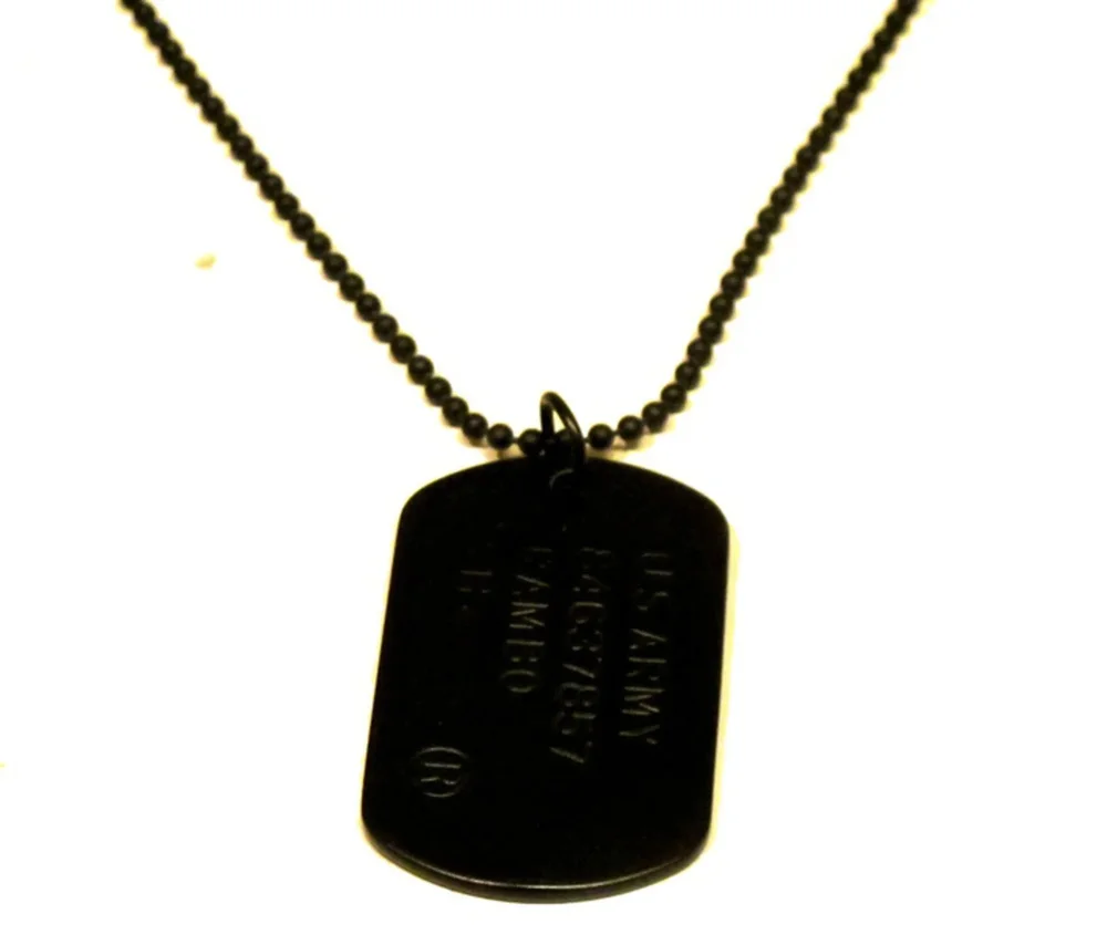 Dog Tag halsband med dödskalle - Bild 2