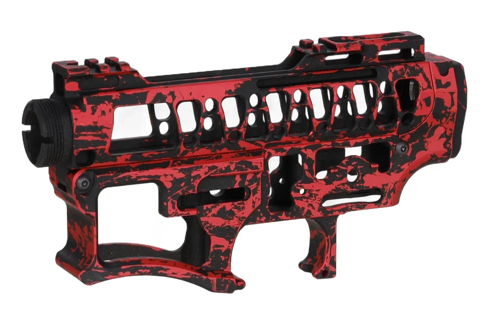 Specna Arms x Mancraft CNC Speedsoft Splash Anodised kit for M4/M16 replicas black-red - Bild 2