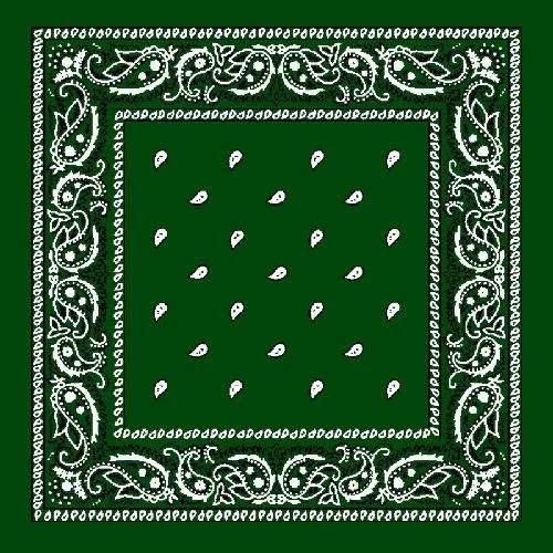 Grön Paisley Bandana