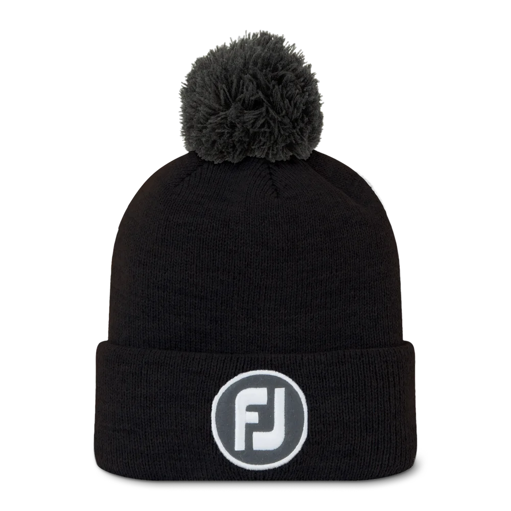 FootJoy SOLID POM POM Golfkeps – Black FootJoy SOLID POM POM Golfkeps – Black