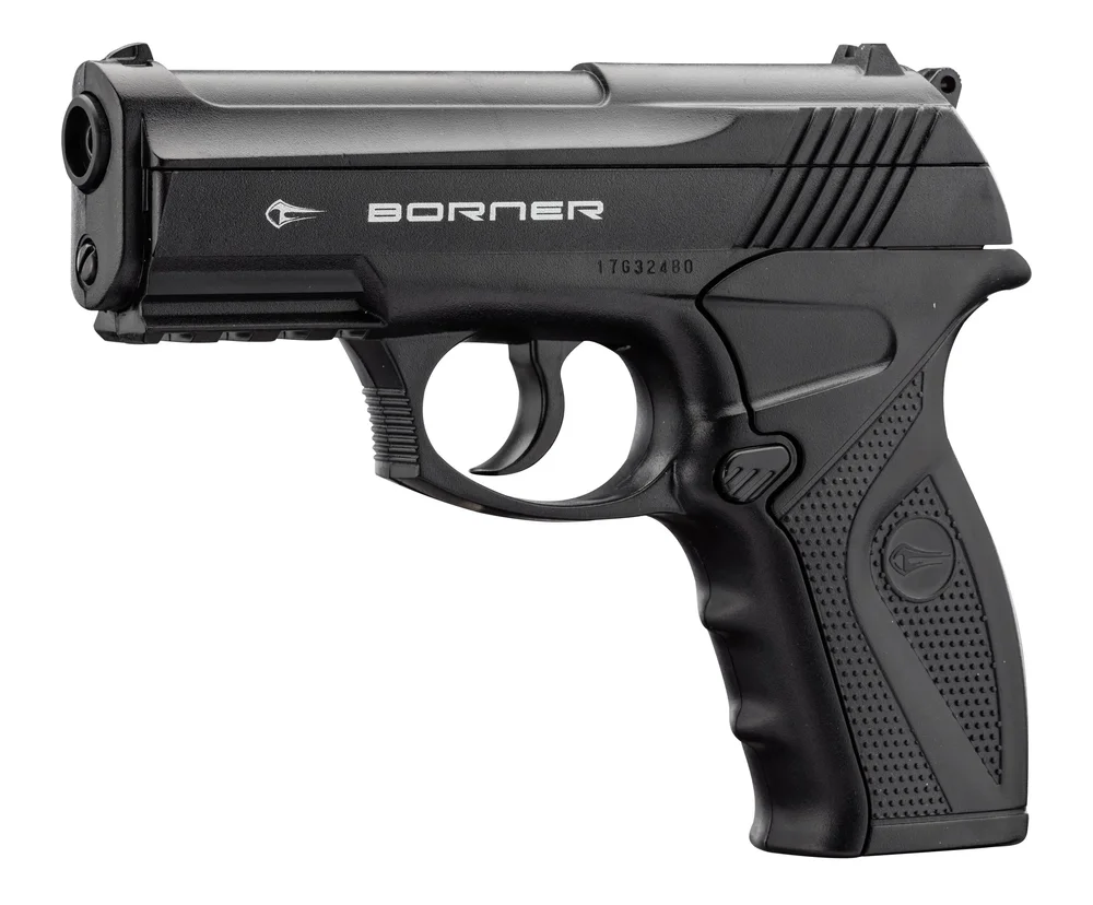 Borner C11 CO2-pistol med fast cylinderhoved, kal. 4,5 mm BB