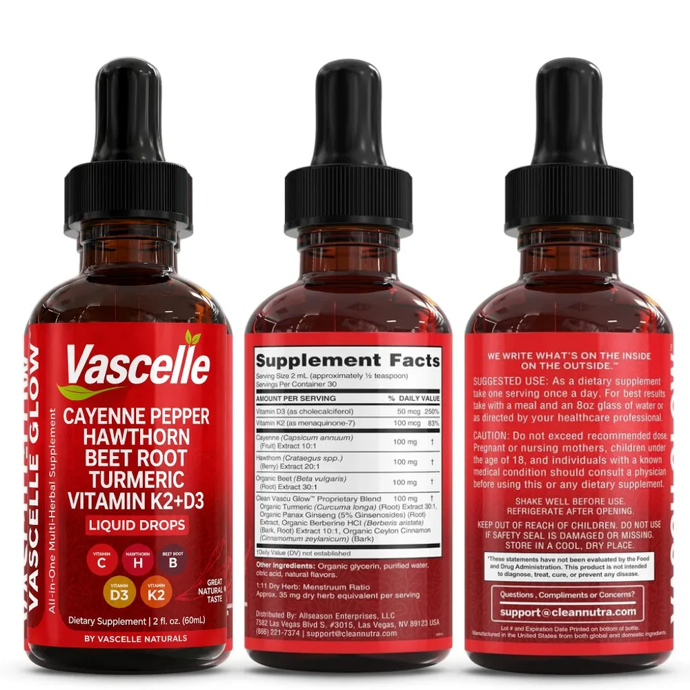 Vascelle® | Droppar som främjar blodflöde, cirkulation och hjärthälsa - Bild 2