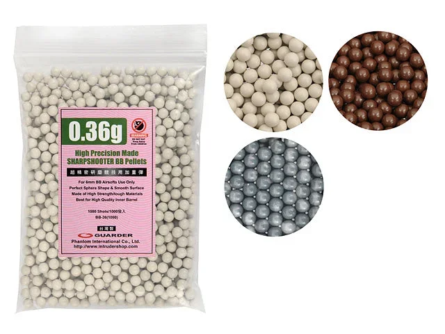 Højpræcisions BB-kugler 0,36 g – 1000 stk. i pose - Bild 2
