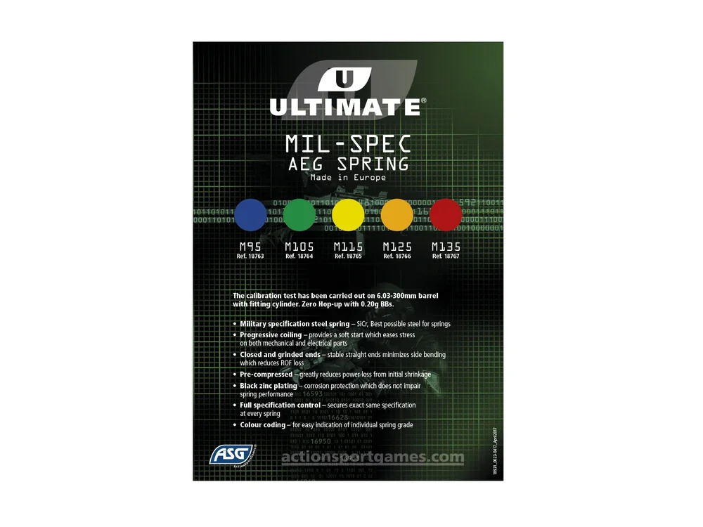 Ultimate M115 Upgrade fjeder - Gul - Bild 3