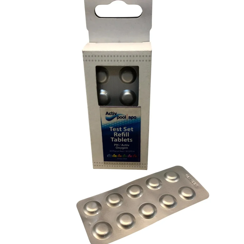 Activ spa Testset Påfyllningstabletter, 30 Phenol Red, 30 DFD 4 Activ spa Testset Påfyllningstabletter, 30 Phenol Red, 30 DFD 4