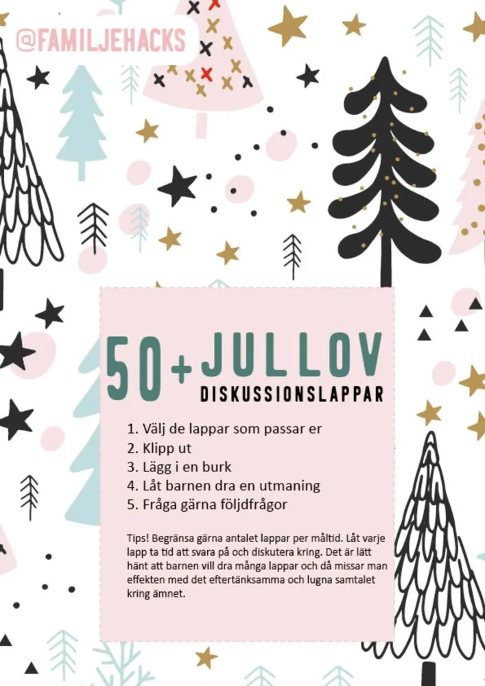 Diskussionslappar: Jul Diskussionslappar: Jul