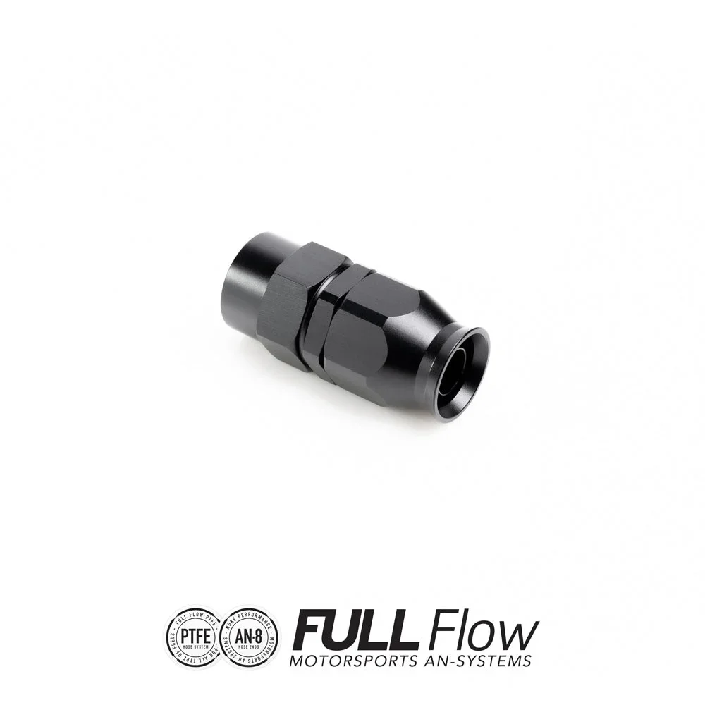 Full flow PTFE hose end straight AN-8