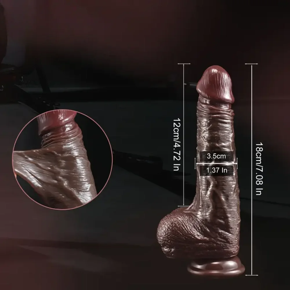 DILDO RÖRLIG FÖRHUD BLACK - Bild 2